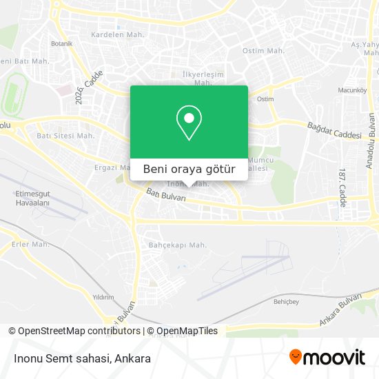 Inonu Semt sahasi harita