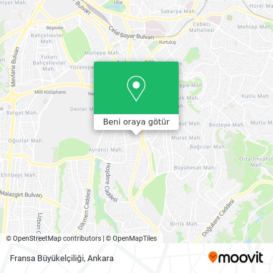Fransa Büyükelçiliği harita
