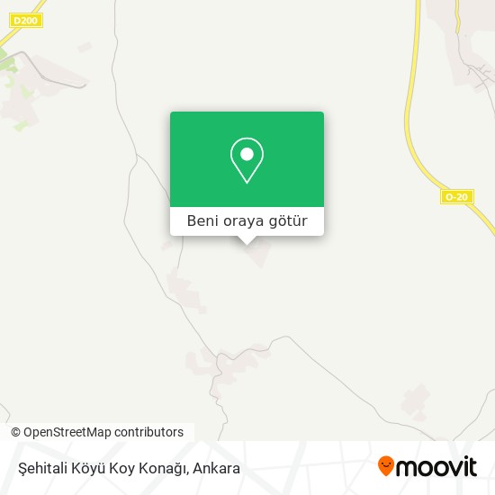 Şehitali Köyü Koy Konağı harita