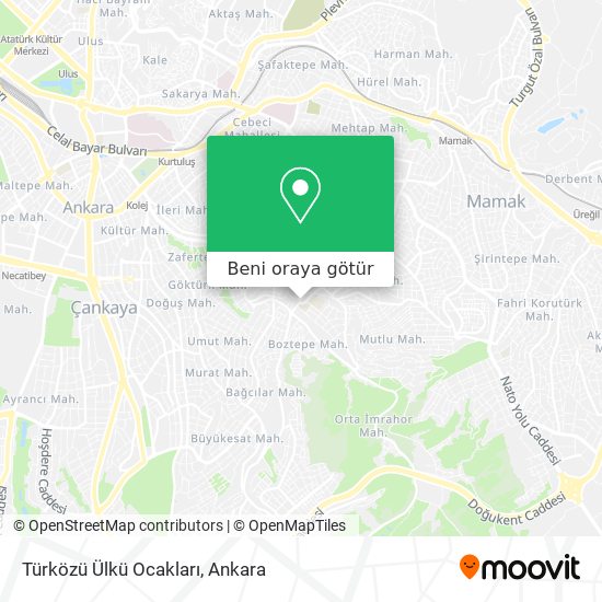 Türközü Ülkü Ocakları harita