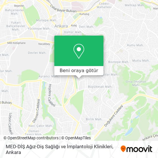 MED-DİŞ Ağız-Diş Sağlığı ve İmplantoloji Klinikleri harita