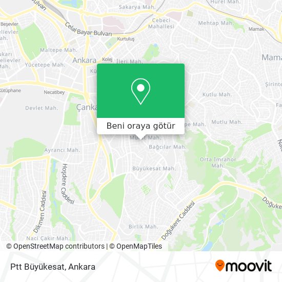 Ptt Büyükesat harita