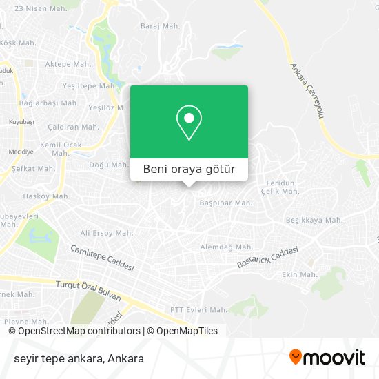seyir tepe ankara harita
