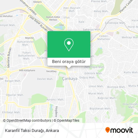 Karanfil Taksi Durağı harita
