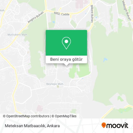Meteksan Matbaacılık harita
