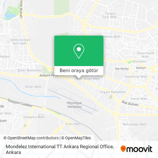 Mondelez International TT Ankara Regional Office harita