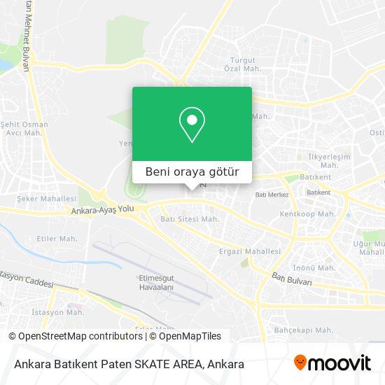 Ankara Batıkent Paten   SKATE AREA harita