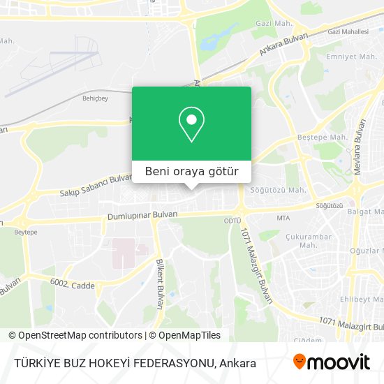 TÜRKİYE BUZ HOKEYİ FEDERASYONU harita