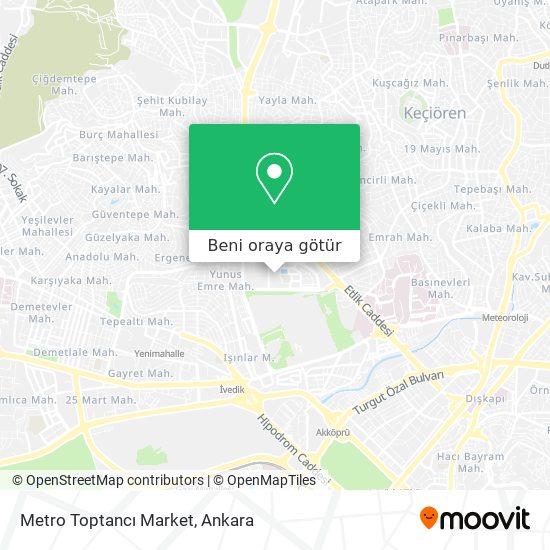 Metro Toptancı Market harita