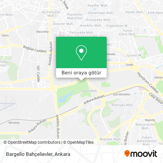 Bargello Bahçelievler harita