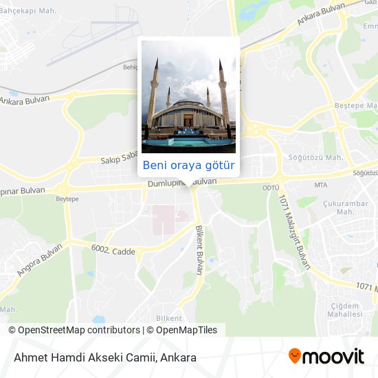Ahmet Hamdi Akseki Camii harita