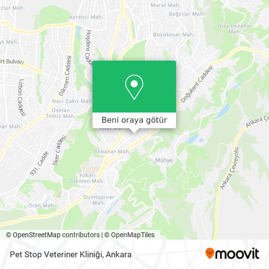 Pet Stop Veteriner Kliniği harita