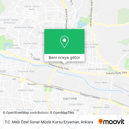 T.C. Meb Özel Sonat Müzik Kursu Eryaman harita