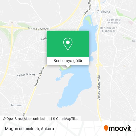 Mogan su bisikleti harita