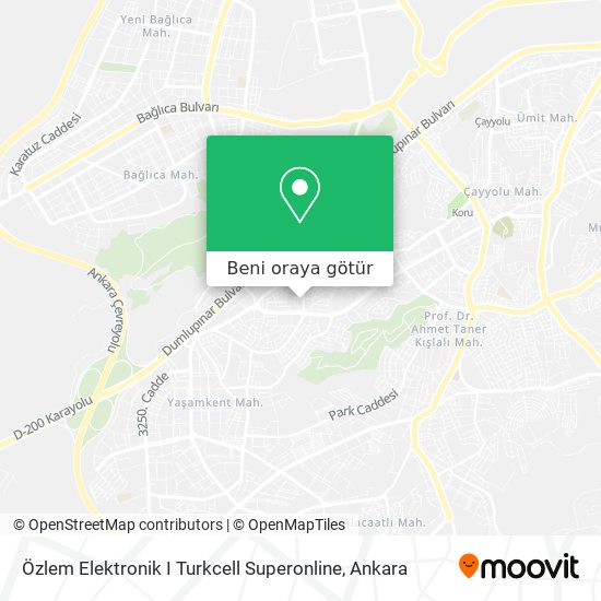 Özlem Elektronik I Turkcell Superonline harita