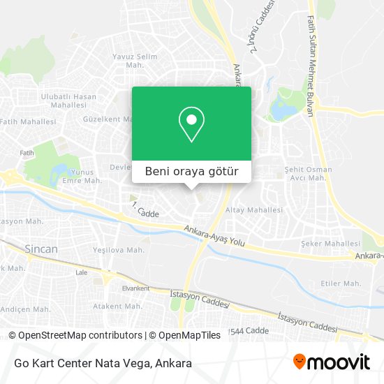 Go Kart Center Nata Vega harita
