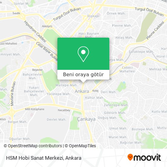 HSM Hobi Sanat Merkezi harita