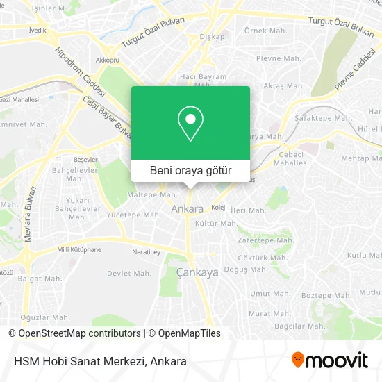 HSM Hobi Sanat Merkezi harita