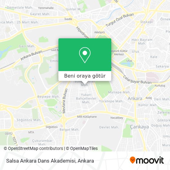 Salsa Ankara Dans Akademisi harita