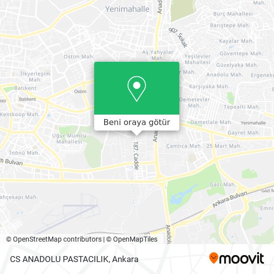 CS ANADOLU PASTACILIK harita