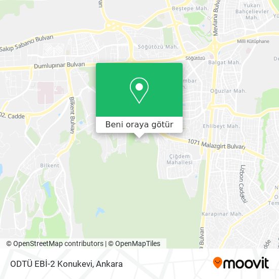 ODTÜ EBİ-2 Konukevi harita
