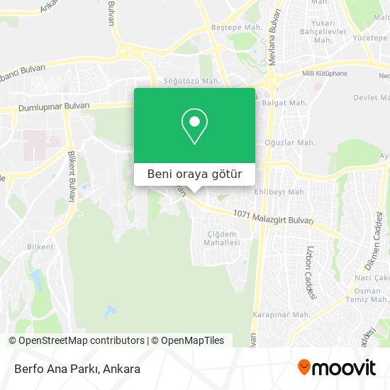 Berfo Ana Parkı harita