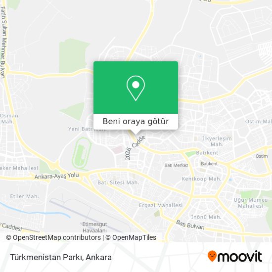Türkmenistan Parkı harita