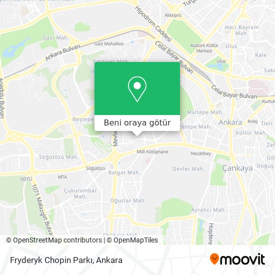 Fryderyk Chopin Parkı harita