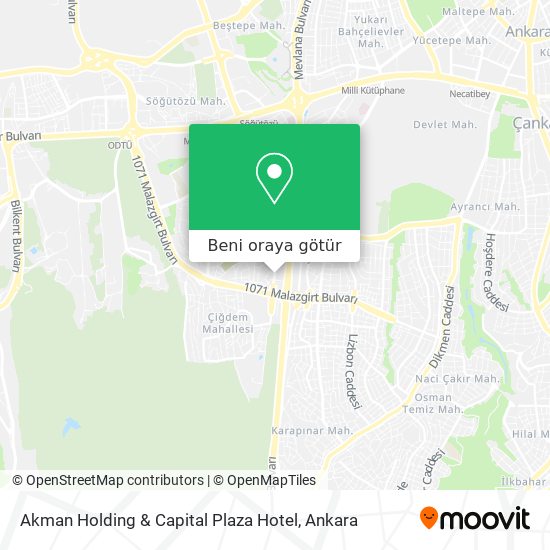 Akman Holding & Capital Plaza Hotel harita