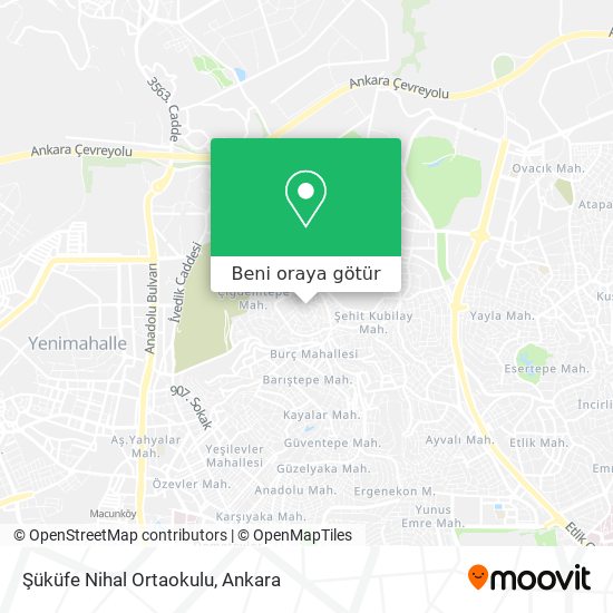 Şüküfe Nihal Ortaokulu harita