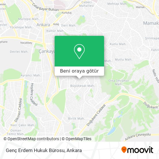 Genç Erdem Hukuk Bürosu harita