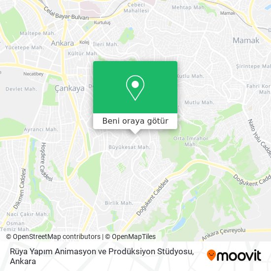 Rüya Yapım Animasyon ve Prodüksiyon Stüdyosu harita