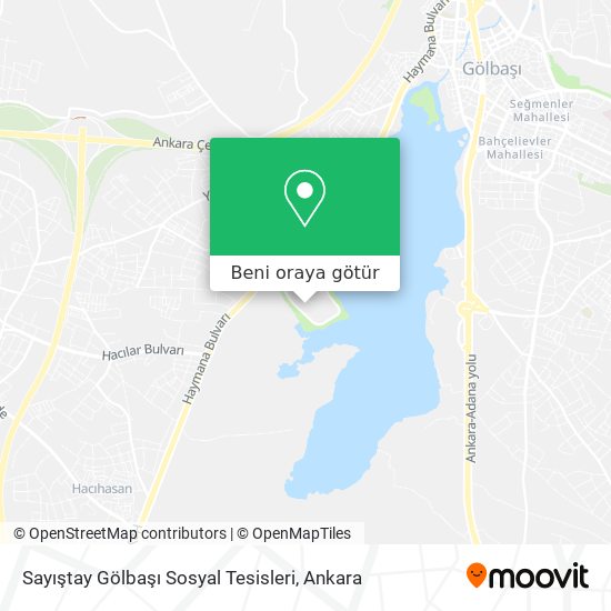 Sayıştay Gölbaşı Sosyal Tesisleri harita