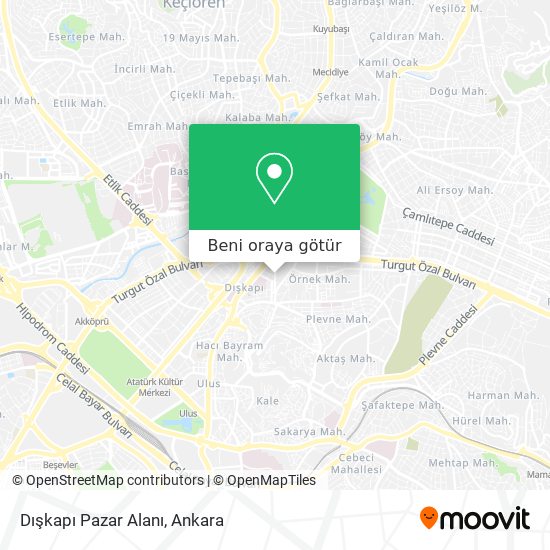 Dışkapı  Pazar  Alanı harita