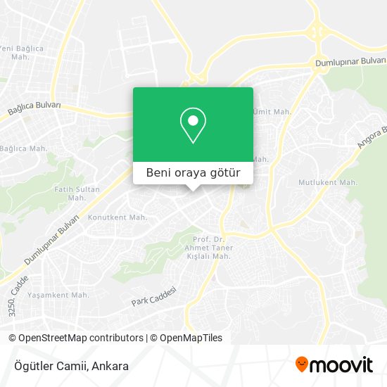 Ögütler Camii harita