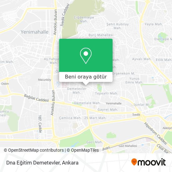 Dna Eğitim Demetevler harita