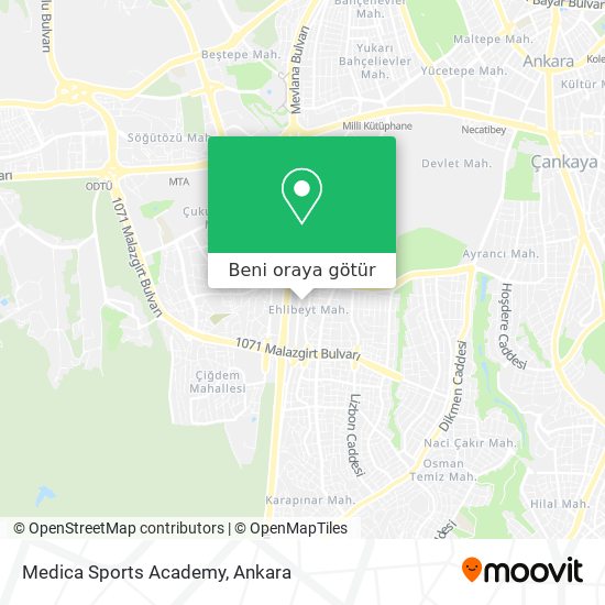 Medica Sports Academy harita