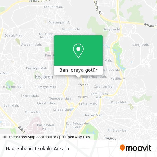Hacı Sabancı İlkokulu harita