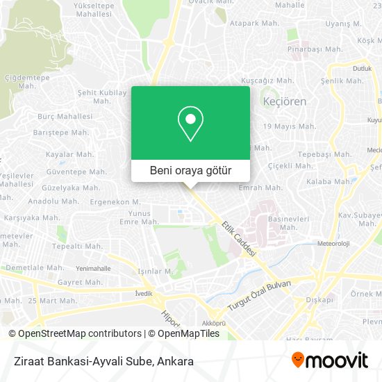 Ziraat Bankasi-Ayvali Sube harita