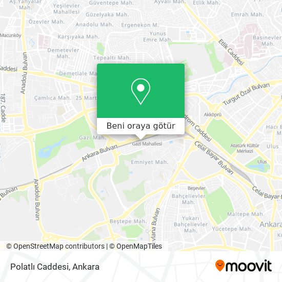 Polatlı Caddesi harita