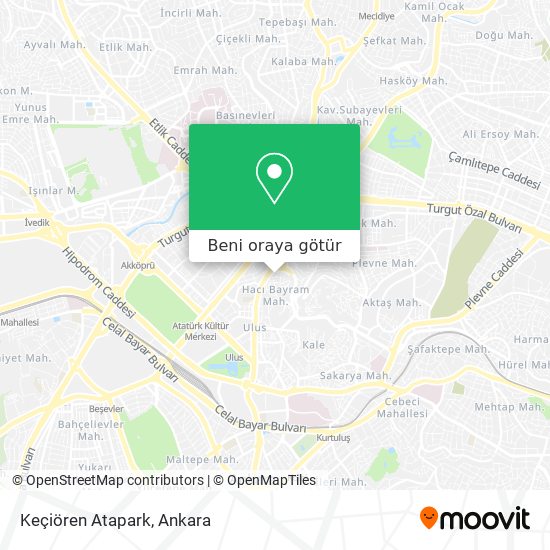 Keçiören Atapark harita