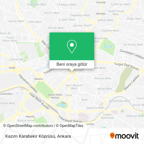 Kazım Karabekir Köprüsü harita
