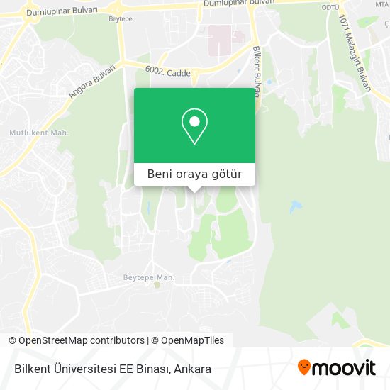Bilkent Üniversitesi EE Binası harita