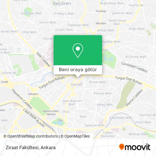 Ziraat Fakültesi harita