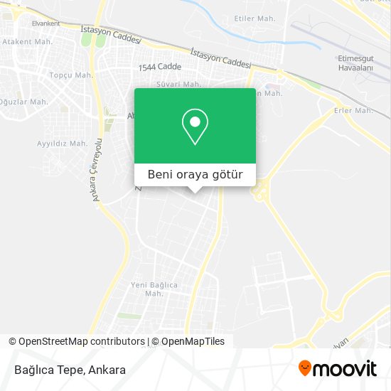 Bağlıca Tepe harita