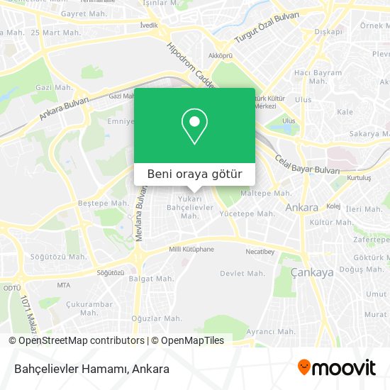 Bahçelievler Hamamı harita