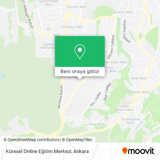Küresel Online Eğitim Merkezi harita