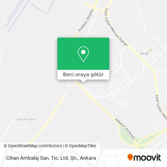 Cihan Ambalaj San. Tic. Ltd. Şti. harita
