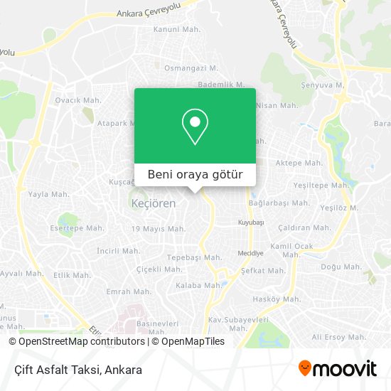 Çift Asfalt Taksi harita