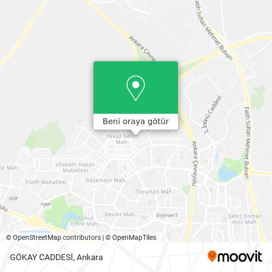 GÖKAY CADDESİ harita